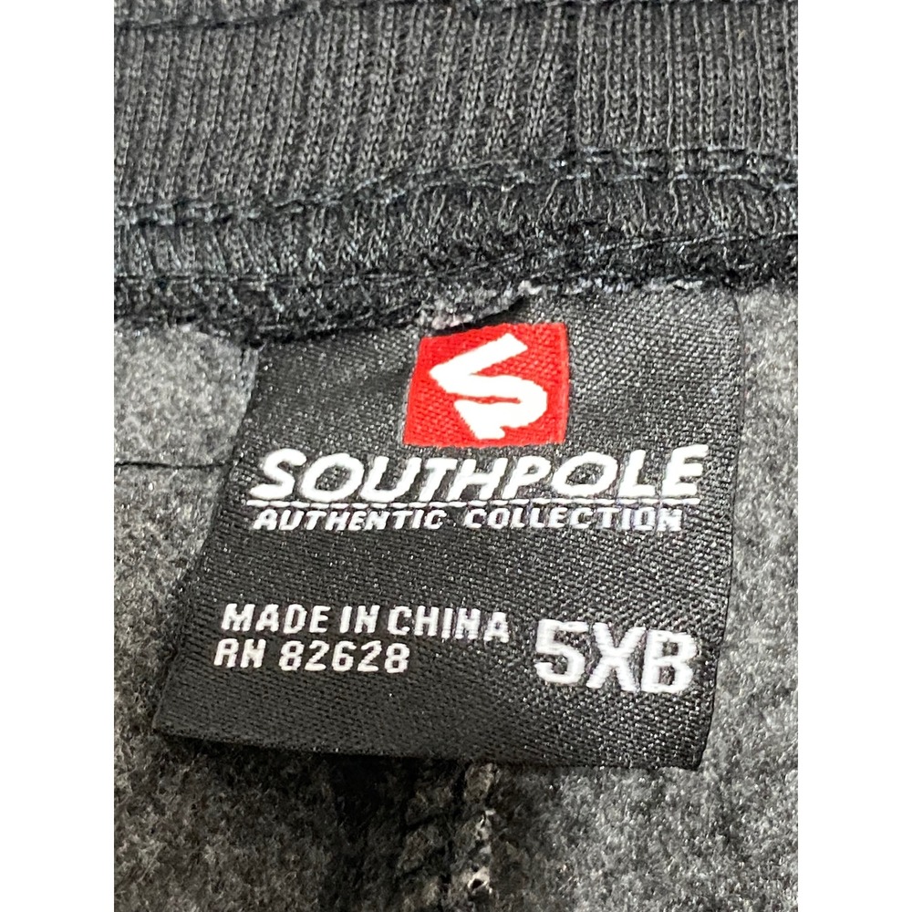 Southpole Mens Big and Tall Jogger Sweatpants Marled Grey Black Fleece 5XB NEW - Picture 2 of 10